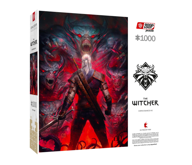 Good Loot Comic Book Puzzle: The Witcher (Wiedźmin) Corvo Bianco - 1503936 - zdjęcie 2